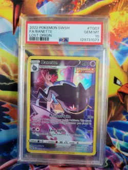 Pokemon Banette Full Art Lost Origin TG07 Graded Card PSA 10 - Image 1