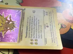 Zapdos Fossil Holo Pokemon Card - 1999 WOTC Unlimited 15/62 - Vintage NM/LP - Image 4