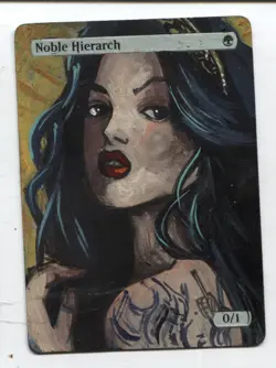 Noble Hierach MTG Altered art MAGIC Hand Painted Card Commander - Image 1