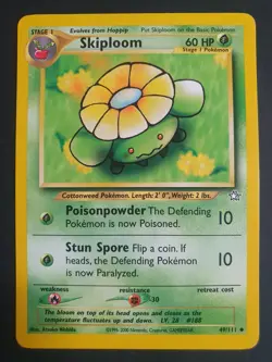 Skiploom 49/111 - Neo Genesis Set - Pokemon Card - Excellent Condition - Image 1
