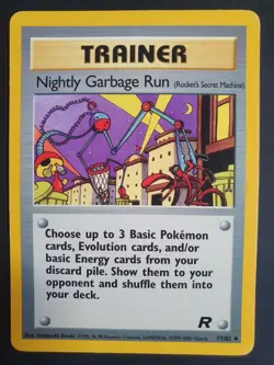 Nightly Garbage Run 77/82 Trainer - Team Rocket - Pokemon Card - Lightly Played - Image 1
