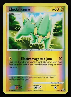 Electrike 81/123 Reverse Holo Mysterious Treasures Pokemon Card - Image 1