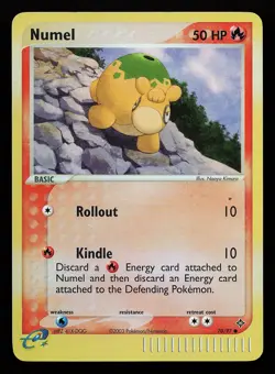 Numel 70/97 Reverse Holo EX Dragon Pokemon Card - Image 1