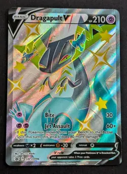 Dragapult V SWSH096 Pokemon Sword & Shield Full art Black Star Promo Card - NM - Image 1