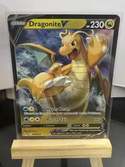 Pokemon TCG Dragonite v Full Art Holo Ultra Rare Card 049/078 Mint Condition - Image 1