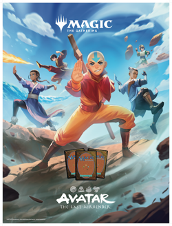 2x NEW Avatar The Last Airbender Magic The Gathering Posters PROMO Foil MTG TLA - Image 1
