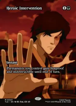 x1 Heroic Intervention - Borderless M MTG Avatar: The Last Airbender: Eternal M/ - Image 1