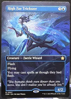 High Fae Trickster #307 Foundations Borderless Regular Rare - Image 1