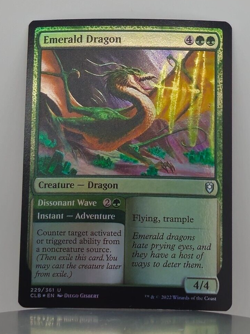 Foil - Emerald Dragon - Commander Legends: Battle for Baldur's Gate - CLB - 229 - Image 1