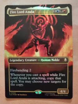 MTG Fire Lord Azula (0334) (Borderless) FOIL [Avatar: The Last Airbender] - Image 1