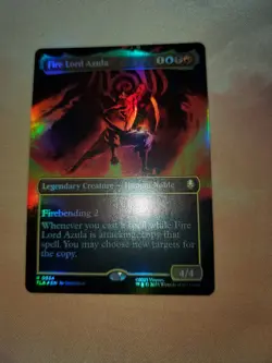 MTG Fire Lord Azula (0334) (Borderless) FOIL [Avatar: The Last Airbender] - Image 2