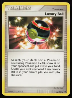 Pokemon Vintage Luxury Ball 86/100 Stormfront Non-Holo - HP / DMG - Image 1