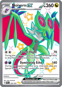 Pokemon TCG Shiny Noivern ex 220/091 Paldean Fates Full Art Shiny Rare Holo - Image 1