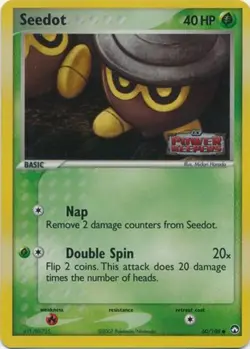 Lightly Played, English Pokemon Reverse Holo Seedot - 60/108 - Common - Reverse - Image 1
