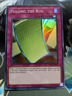 Yugioh Pulling the Rug Super Rare OP23-EN011 Near Mint - Image 1