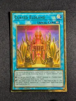 Yugioh - Cursed Eldland MGED-EN048 1st Edition Premium Gold NM - Image 1