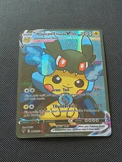 PIKACHU POKEMON CHARIZARD COSPLAY CARTE CARD NEW HOLO PRISM COLLECTION BRILLANTE - Image 3