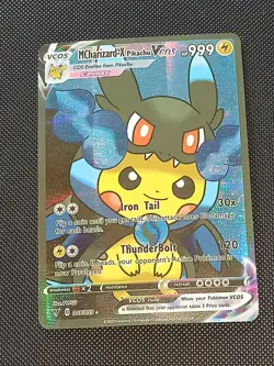 PIKACHU POKEMON CHARIZARD COSPLAY CARTE CARD NEW HOLO PRISM COLLECTION BRILLANTE - Image 5