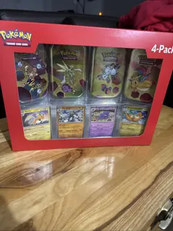 (PACK 1) Pokemon 4 Mini Tins + 4 Promo Cards - 151 SAMS CLUB EXCLUSIVE - Image 1