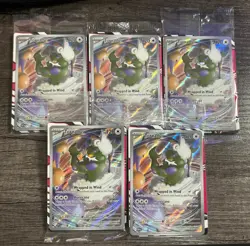 Lot of 5 Pokemon Tornadus 210 Promo Cards SEALED Holo ETB White Flare - Image 1
