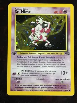 ~ESP~ SPANISH Sr. Mime 1st Edition Jungle Holo 6/64 Pokemon Card (TLB) - Image 1