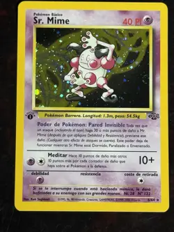 ~ESP~ SPANISH Sr. Mime 1st Edition Jungle Holo 6/64 Pokemon Card (TLB) - Image 2