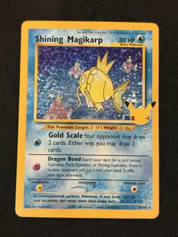 Shining Magikarp 66/64 Celebrations: Classic Collection Pokemon Card - Image 1
