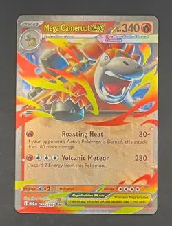 Pokemon Card Mega Camerupt EX 022/132 Mega Evolution - Near Mint - Image 1