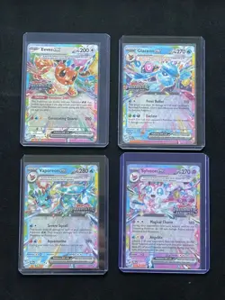 Pokemon Prismatic Evolutions Stamped Promo Eeveelutions (4 cards) - Image 1