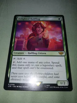 MTG Delighted Halfling (158) | NM | Lord of the Rings {LTR} - Image 3