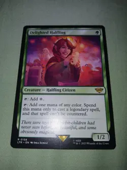 MTG Delighted Halfling (158) | NM | Lord of the Rings {LTR} - Image 4