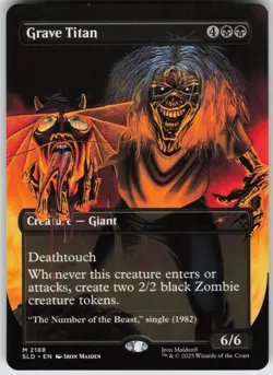 MTG - Grave Titan - Secret Lair Drop Series - 2188 - Iron Maiden Album Art - Image 1