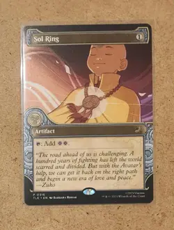 MtG TCG: Avatar TLE, Sol Ring (Showcase) #0316 Promo - Image 1