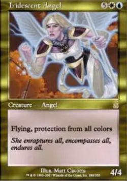 1x Iridescent Angel Moderate Play MTG Magic - Kid Icarus - - Image 1