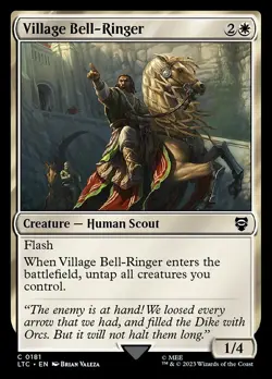 1x Village Bell-Ringer NM Eng MTG - LOTR Commander - Image 1