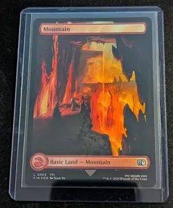 MTG - Mountain #305 FULL ART FOIL - Final Fantasy - Pack Fresh!! - Image 2