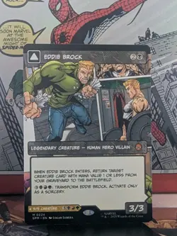 Magic The Gathering Eddie Brock (0224) (Borderless) MTG Spider-Man Regular NM - Image 1