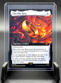MTG THE ONE RING EXTENDED ART 0380 LORD OF THE RINGS LTR NM - Image 1