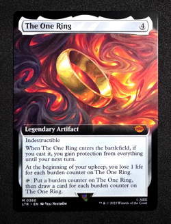 MTG THE ONE RING EXTENDED ART 0380 LORD OF THE RINGS LTR NM - Image 3