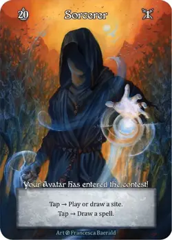 Sorcery: Contested Realm Beta Sorcerer Ordinary Foil NM - Image 1
