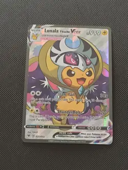 PIKACHU POKEMON LUNALA COSPLAY CARTE CARD NEW HOLO PRISM COLLECTION BRILLANTE - Image 5