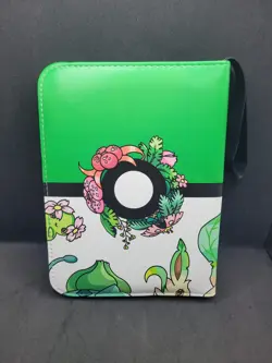Pokemon TCG Binder GRASS pokemon cover- 4 Pocket/55 pages- SEE DESCRIPTION - Image 2