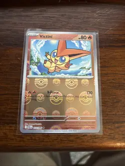 Victini 012/086 Pokeball Reverse Holo Black Star Promo Pokemon Black And White - Image 1