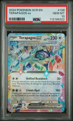 PSA 10 2024 POKEMON SCR EN-STELLAR CROWN #128 TERAPAGOS ex Fast & Free Delivery! - Image 1