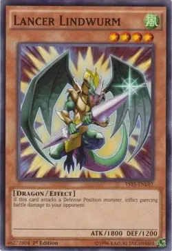 Lancer Lindwurm YS15-ENL07 1st Common Light Play Yu-Gi-Oh! DNA GAMES - Image 1