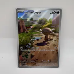 Paldean Wooper 102/094 Phantasmal Flames Illustration Rare Full Art Pokemon Card - Image 1