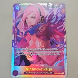 Vinsmoke Reiju OP06-069 SR Super Rare ONE PIECE TCG CCG Card Game NM PURPLE Foil - Image 1