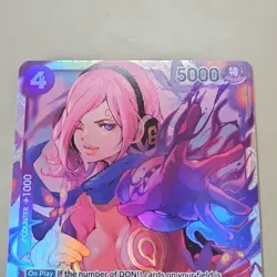 Vinsmoke Reiju OP06-069 SR Super Rare ONE PIECE TCG CCG Card Game NM PURPLE Foil - Image 3