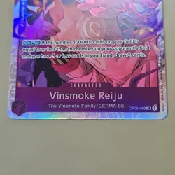 Vinsmoke Reiju OP06-069 SR Super Rare ONE PIECE TCG CCG Card Game NM PURPLE Foil - Image 4