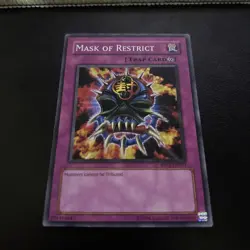 Mask of Restrict SR07-EN040/RP02-EN031 Common Yugioh Card Mint/NM - Image 1